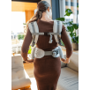 Be Lenka Mini Unicolor Light Grey  - Слингова ергономична раница