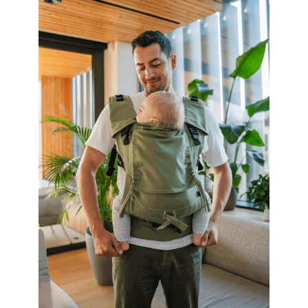 Be Lenka Mini Unicolor Olive Green  - Слингова ергономична раница