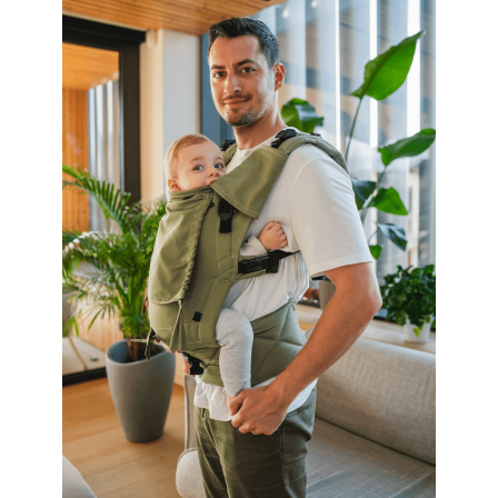 Be Lenka Mini Unicolor Olive Green  - Слингова ергономична раница