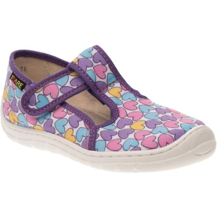 Fare Bare Slippers Hearts Velcro Fare Bare Slippers Hearts Velcro