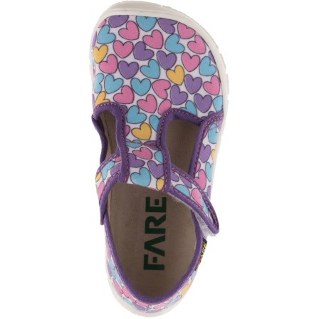 Fare Bare Slippers Hearts Velcro Fare Bare Slippers Hearts Velcro