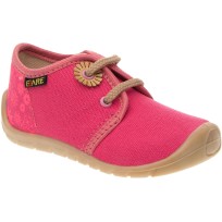 Fare Bare Textile shoes Pink with laces