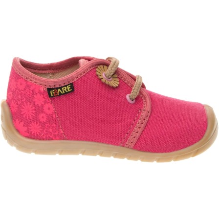 Fare Bare Textile shoes Pink with laces Fare Bare Textile shoes Pink with laces