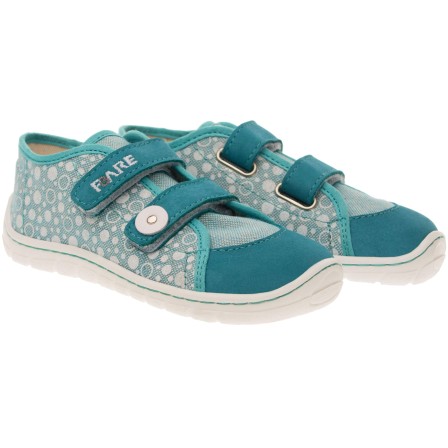 Fare Bare Textile shoes Blue Circles Fare Bare Textile shoes Blue Circles
