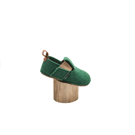 Pegres Barefoot Slippers BF05U green wool Pegres Barefoot Slippers BF05U green wool