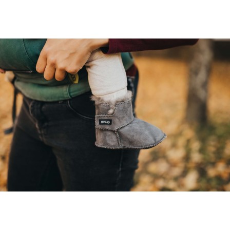 Snugi Merino Booties Grey - ботушки за бебеносене